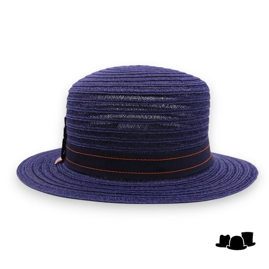 bedacht zomer cloche hoed seymour hennepmix dark blue