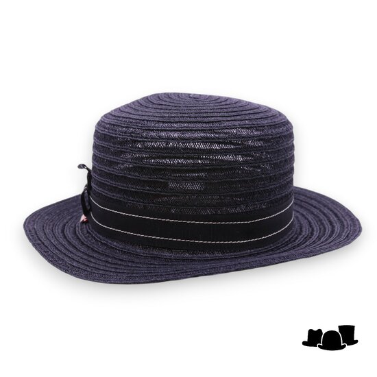 bedacht zomer cloche hoed seymour hennepmix black
