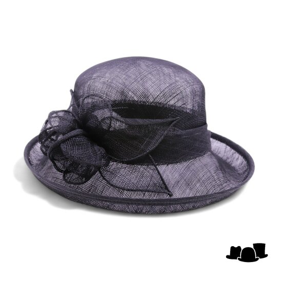 seeberger gelegenheidshoed marielle sinamay black