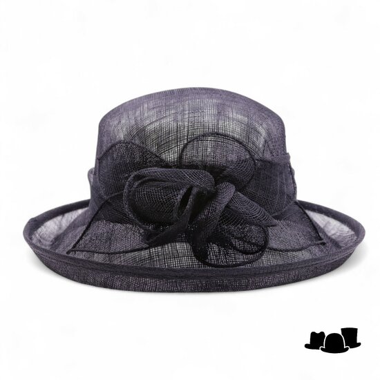 seeberger gelegenheidshoed marielle sinamay black