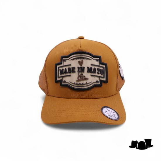 made in mato trucker cap rooster ochre