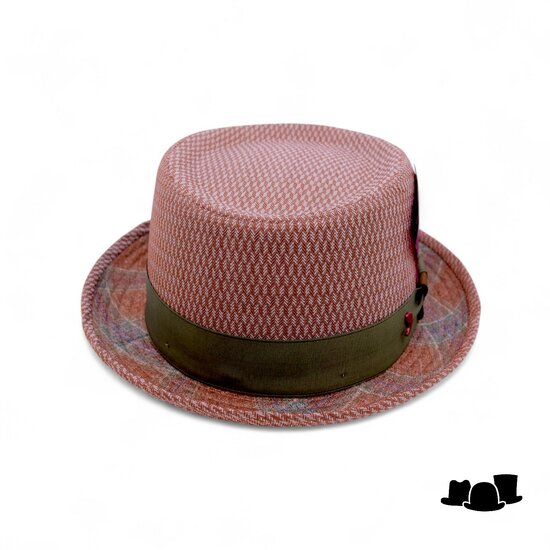 alfonso deste pork pie linnen dessin earth tones