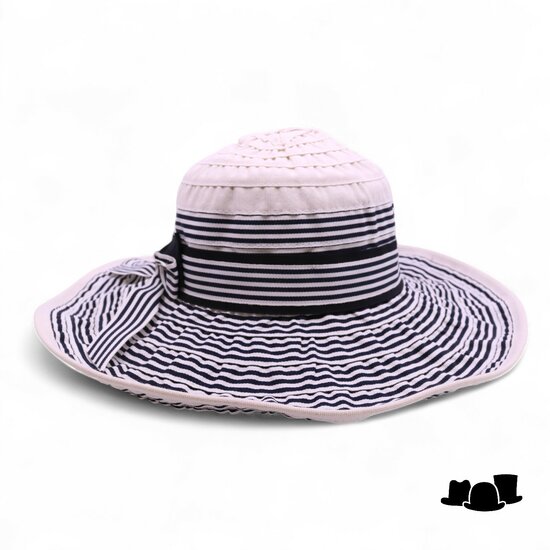 bedacht zomer flaphoed glocke katoenmix black and nude