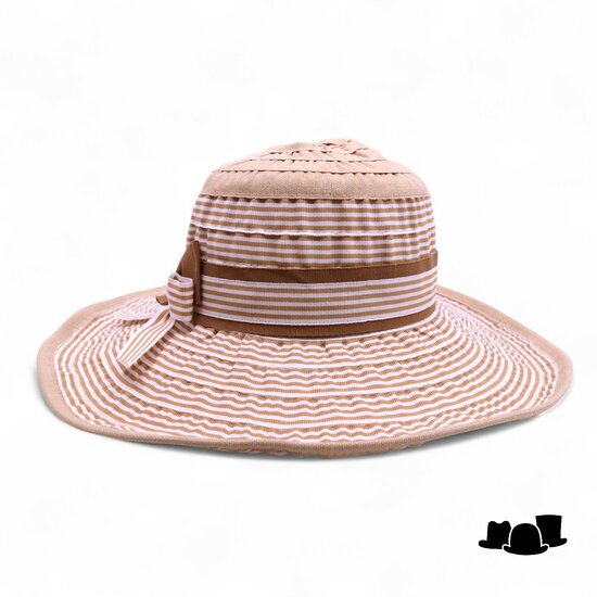 bedacht zomer flaphoed glocke katoenmix beige