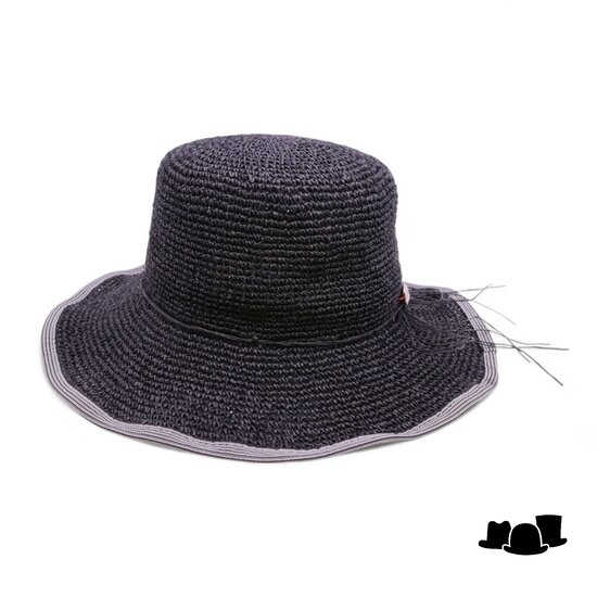 bedacht zomerhoed babbee crochet cellulosemix black