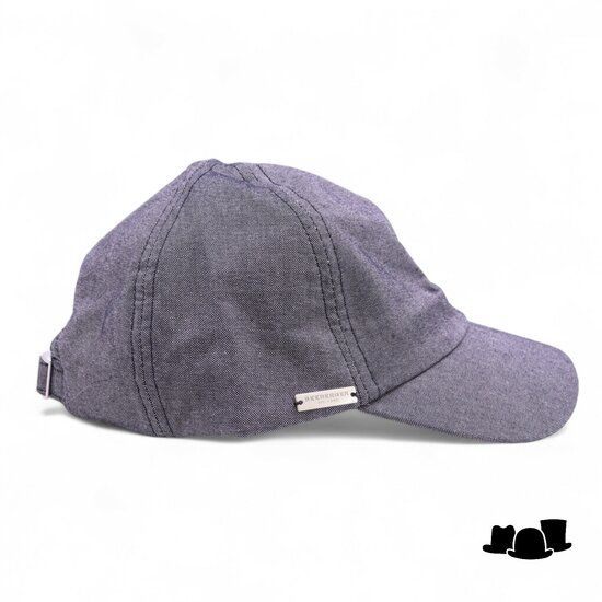 seeberger baseball cap chambray black