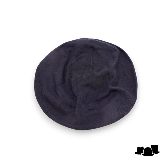 seeberger knitted baret katoen black