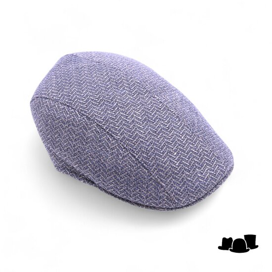 portaluri ivy pet split linnen mix graphic visgraat blauw