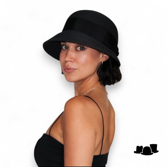 bronte cloche zomerhoed miley cellulosemix black
