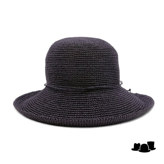 seeberger zomerhoed billie crochet cellulose zwart