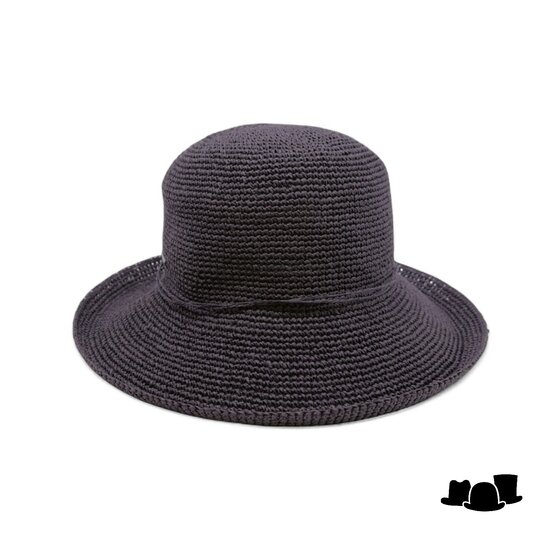 seeberger zomerhoed billie crochet cellulose zwart