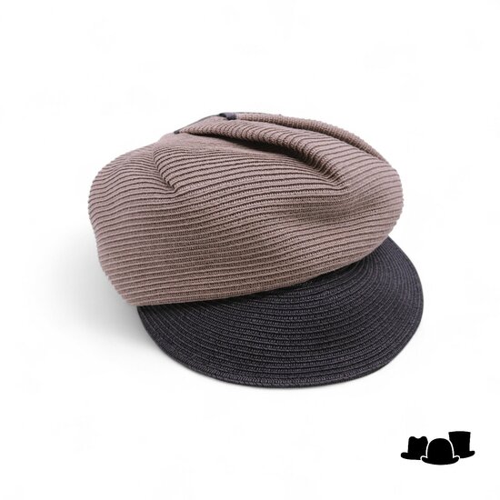 bedacht zomerpet lacy cellulose taupe and chocolate brown