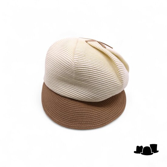 bedacht zomerpet lacy cellulose beige en camel