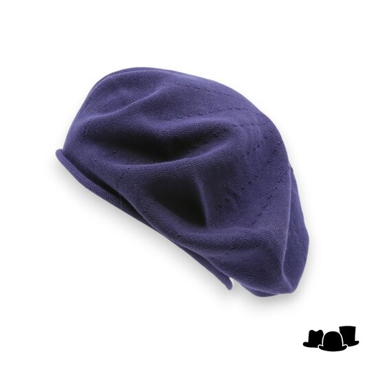 parkhurst knitted baret katoen navy