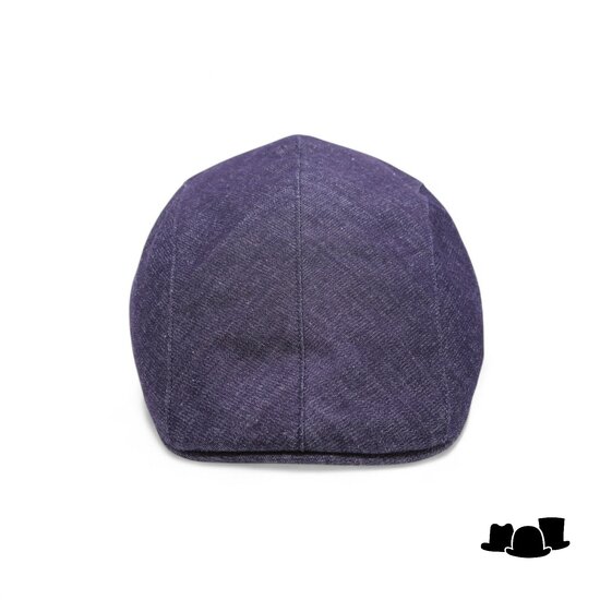 jos van dijck ivy pet split katoen denim blauw