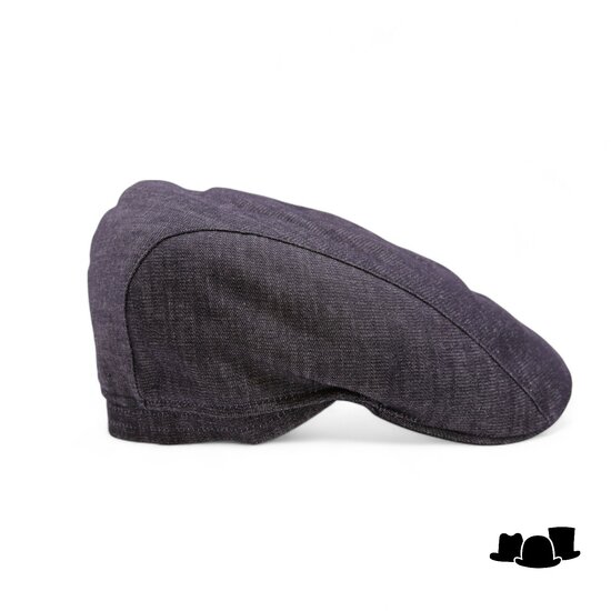 jos van dijck ivy pet split katoen denim black