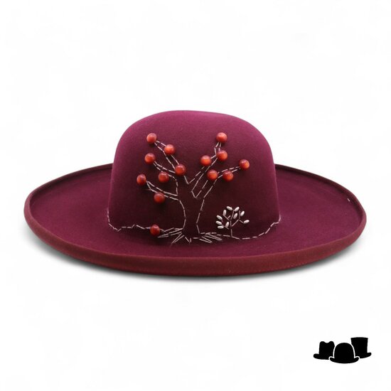 tesi bespoke pallone open crown lanscape bordeaux 