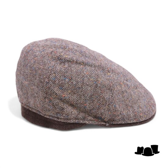 portaluri ivy pet sixpanel bruine spikkel met contrast klep