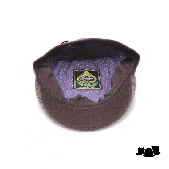 portaluri ivy pet sixpanel bruine spikkel met contrast klep