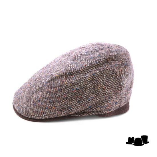 portaluri ivy pet sixpanel bruine spikkel met contrast klep