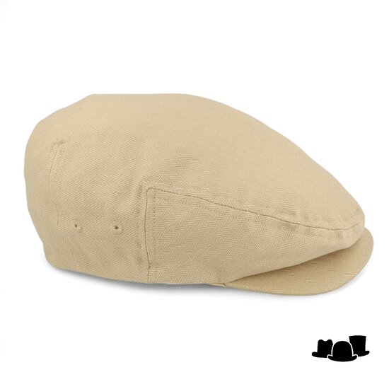 brixton hooligan snap cap cotton beige