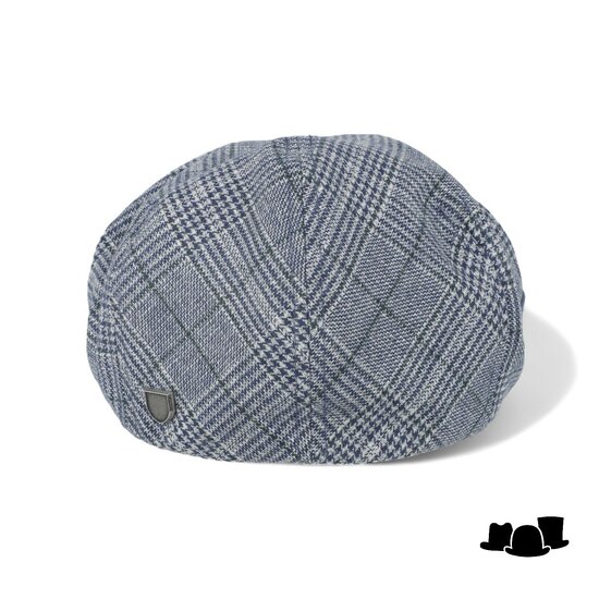 brixton hooligan snap cap wolmix tartan blauw