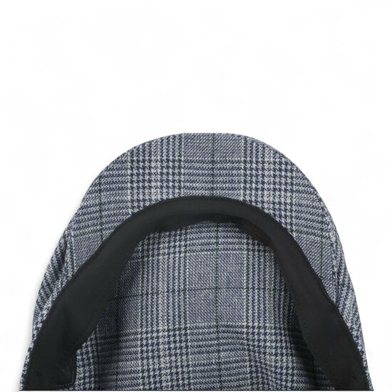 brixton hooligan snap cap wolmix tartan blauw