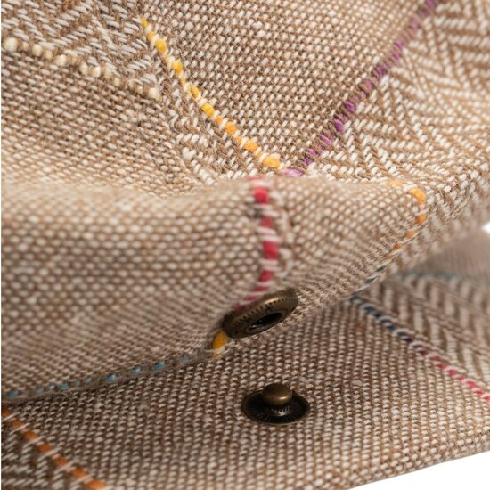 brixton brood snap cap wolmix tan multi
