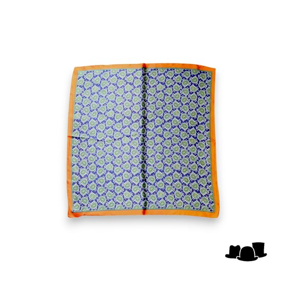 onkar neckerchief paisley donkerblauw oranje