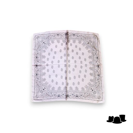 onkar neckerchief paisley satijn nude