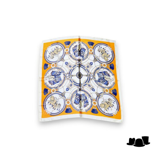 onkar neckerchief horses tangerine