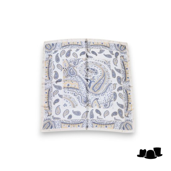 onkar neckerchief satijn paisley pastel colors