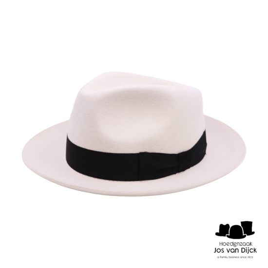 jos van dijck fedora indy haarvilt wit