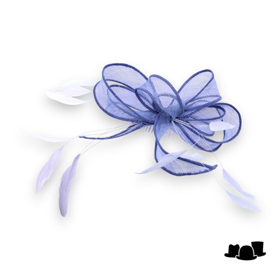 eigen atelier bespoke haarversiering  lussen en springveren bluebell lavender