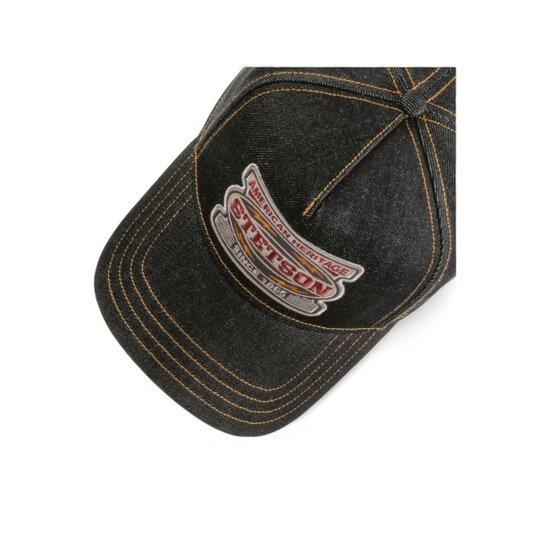stetson trucker cap denim lighting 