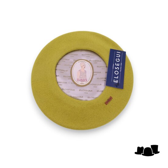 elosegui alpino baret model 12.5 merino wolvilt lime green
