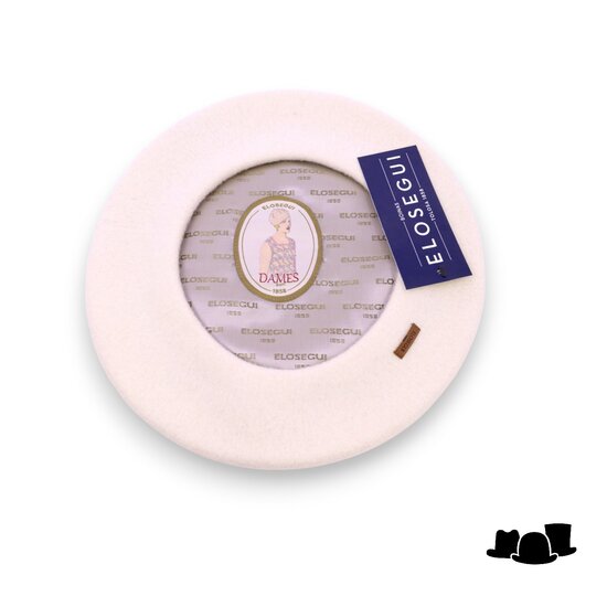 elosegui alpino baret model 12.5 merino wolvilt ivory