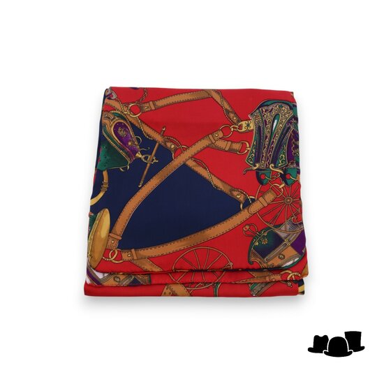 satijnen sjaal boho chic stijl rood