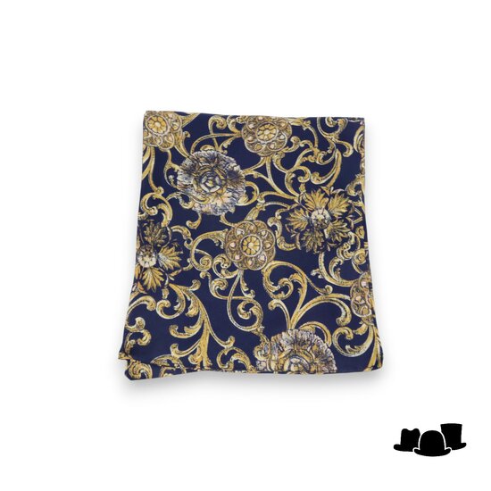 satijnen sjaal boho chic stijl zwart goud