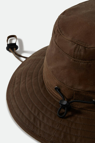 brixton bucket dunes safari waxed cotton copper