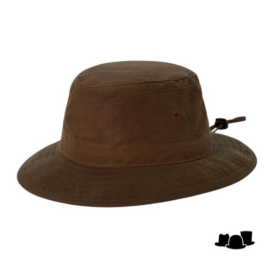 brixton bucket dunes safari waxed cotton copper