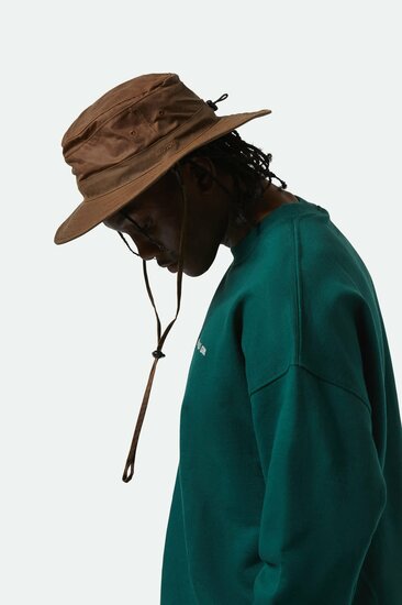 brixton bucket dunes safari waxed cotton copper