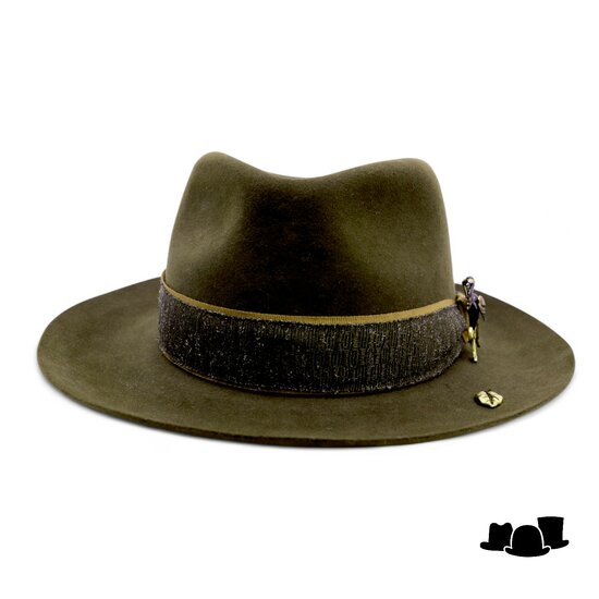 bespoke baldini fedora nocturne heron haarvilt