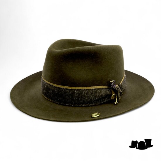 bespoke baldini fedora nocturne heron haarvilt