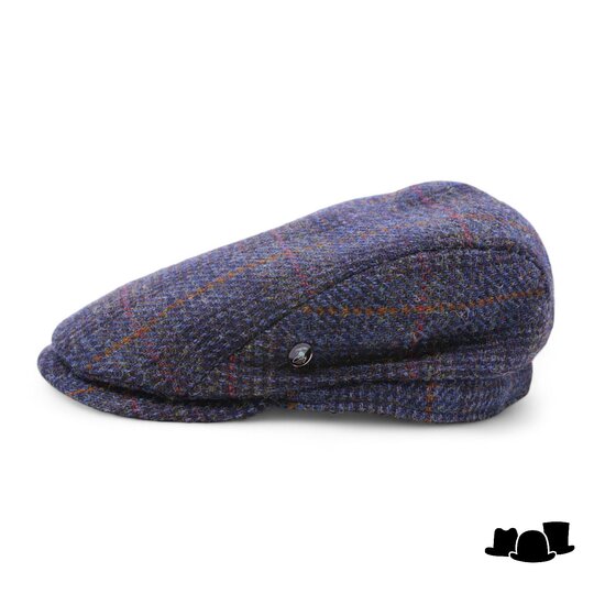 city sport ivy pet 92 harris tweed blok ruit blauw