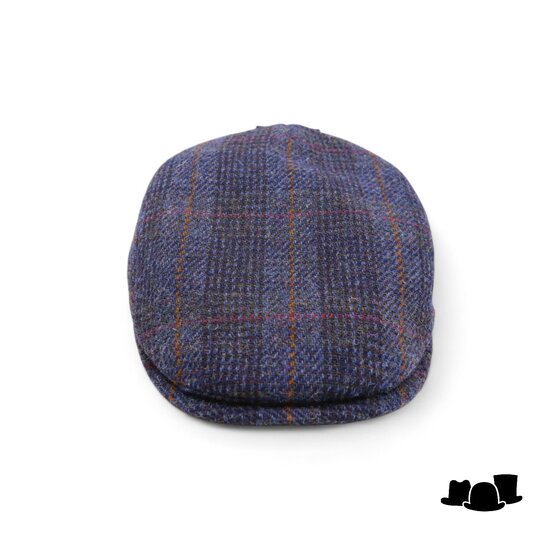 city sport ivy pet 92 harris tweed blok ruit blauw