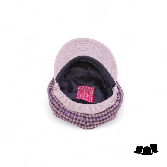 jos van dijck ballonpet alis99 wol ruit bordeaux