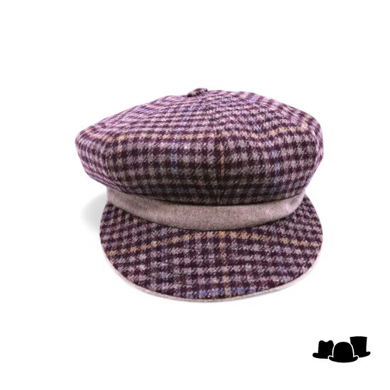 jos van dijck ballonpet alis99 wol ruit bordeaux
