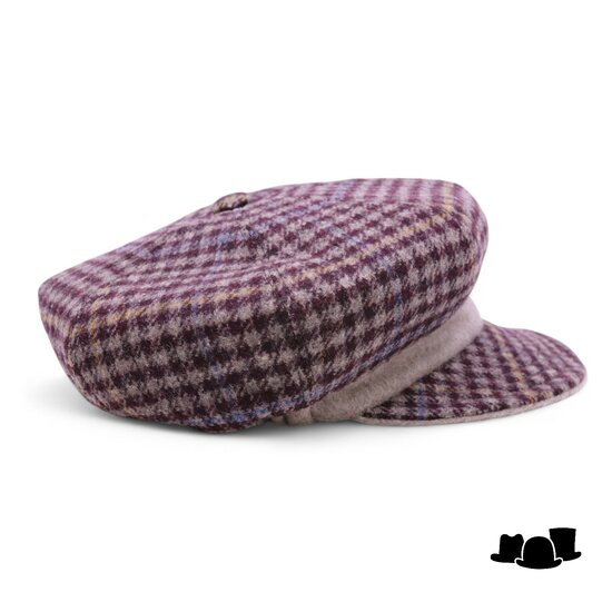 jos van dijck ballonpet alis99 wol ruit bordeaux