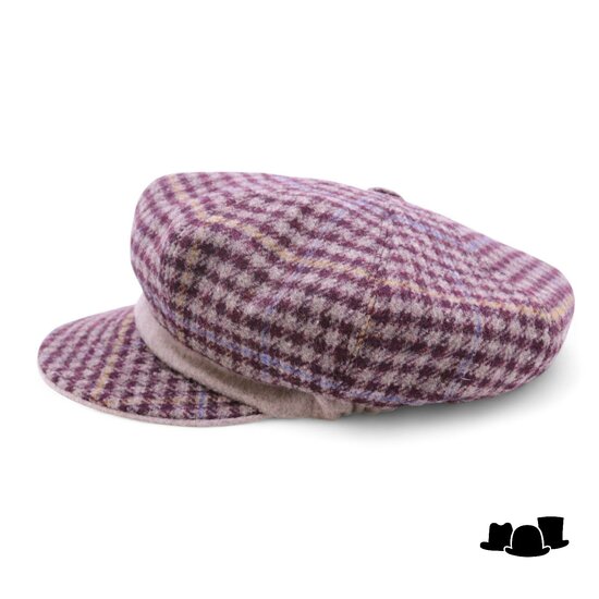 jos van dijck ballonpet alis99 wol ruit bordeaux